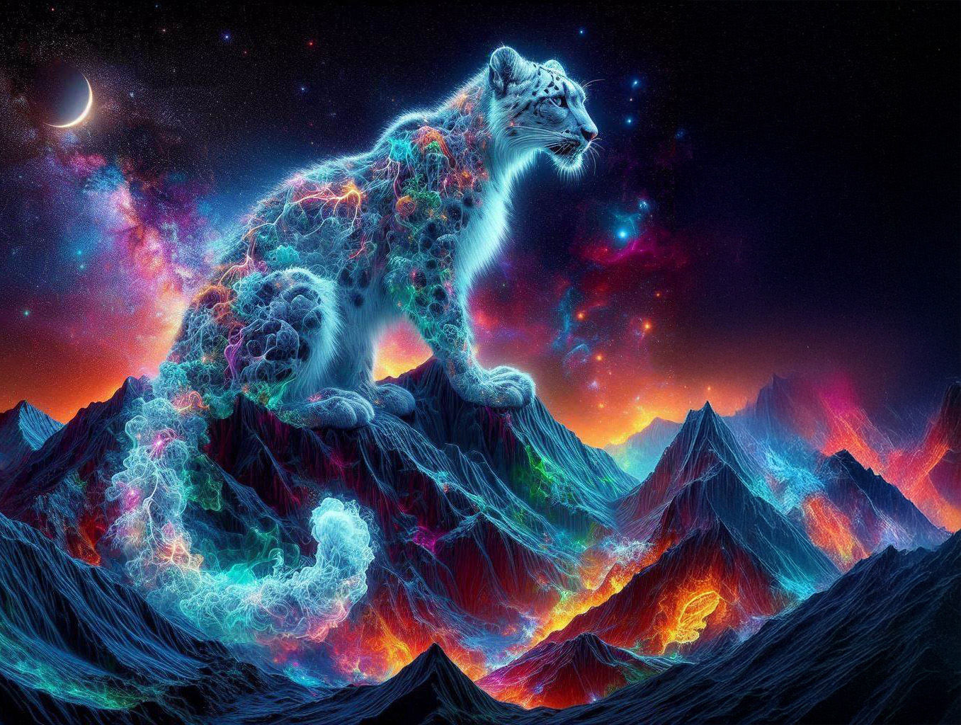 Cosmic Snow Leopard
