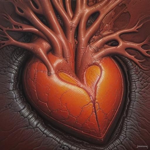 the Heart Anatomy of lava