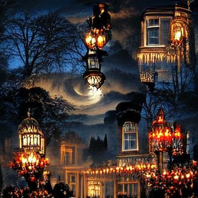 A beautiful  victorian night