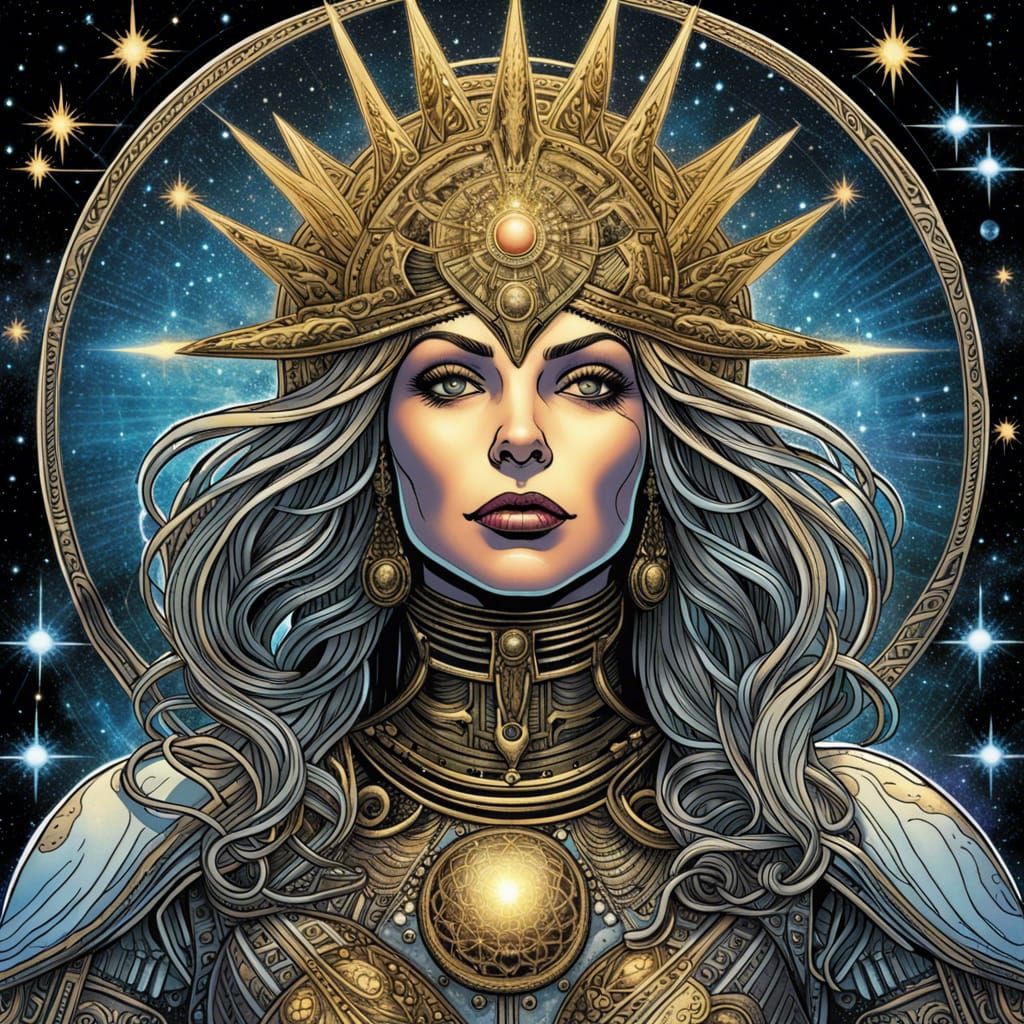 celestial queen - AI Generated Artwork - NightCafe Creator