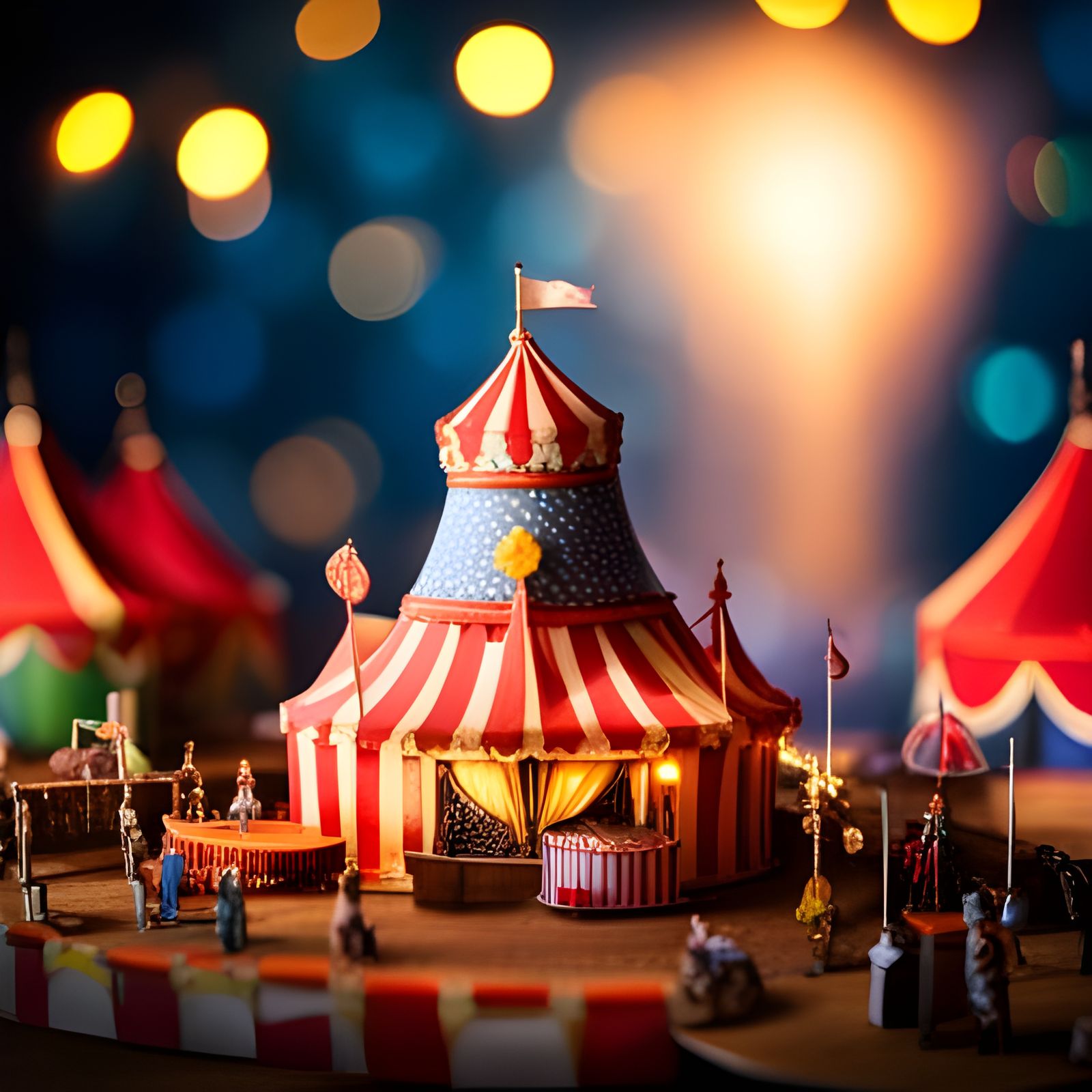 Tiny circus  by @Night0wl