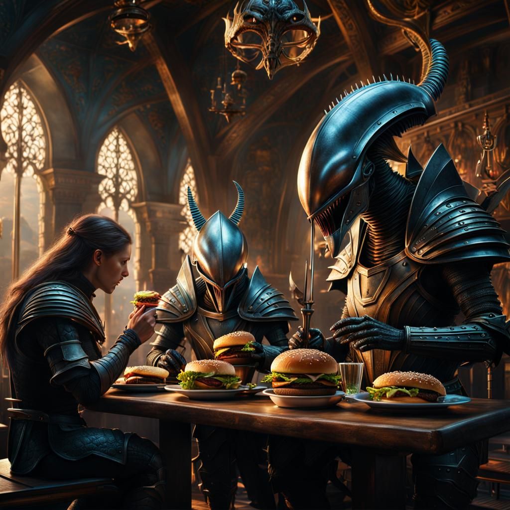 Best Burgers In The Galaxy   by @MidnightArtCafe