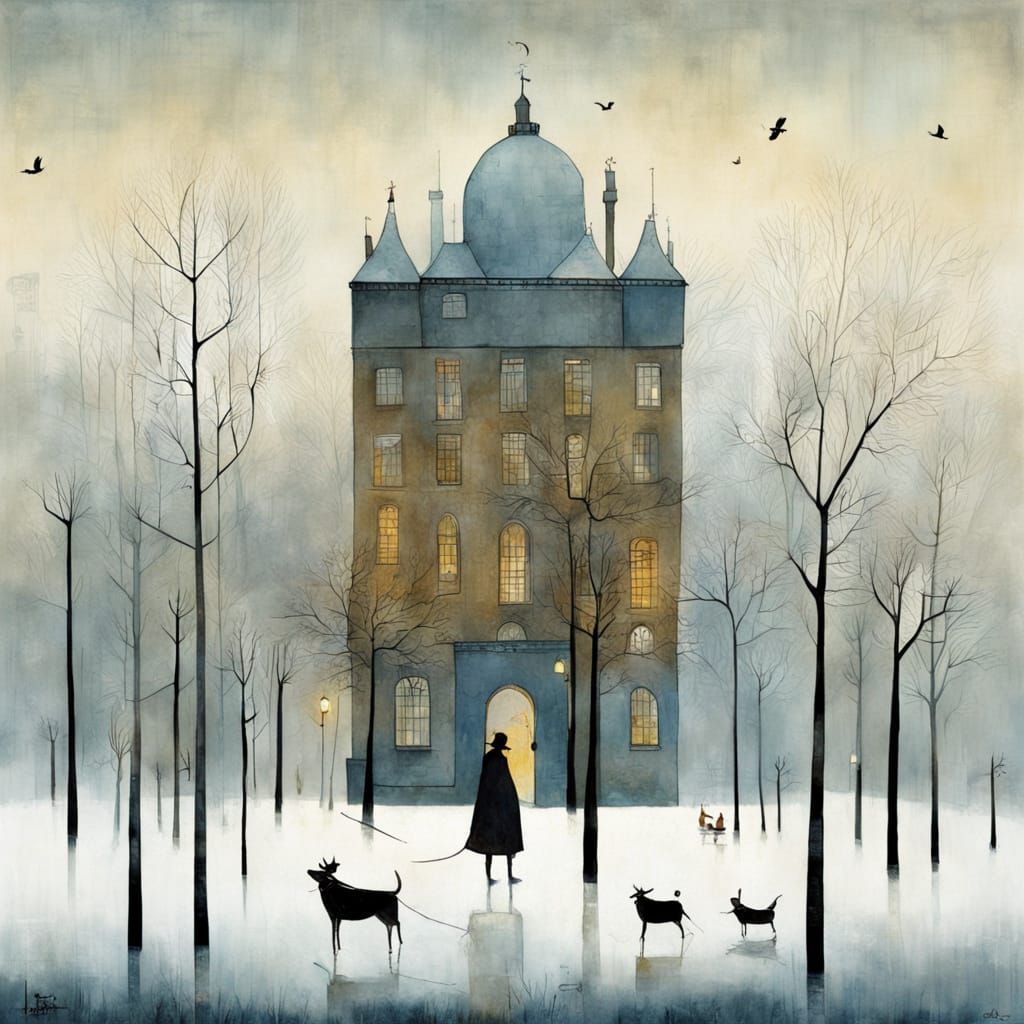  winter fog world   by @Mapont