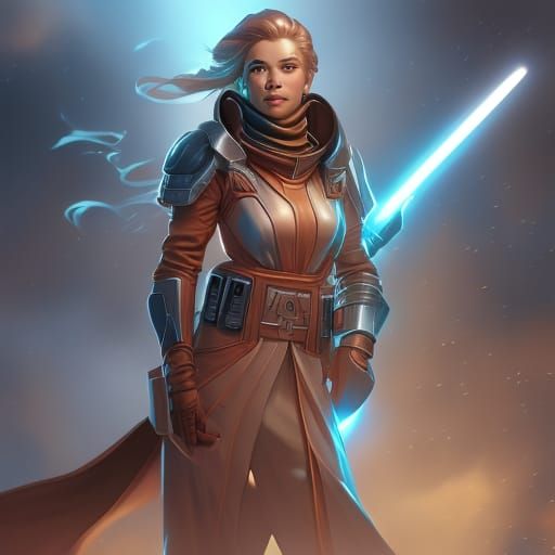 Female astronaut in the style of Star Wars - AI Generated Artwork ...