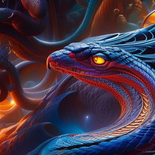 Snakes - AI Generated Artwork - NightCafe Creator