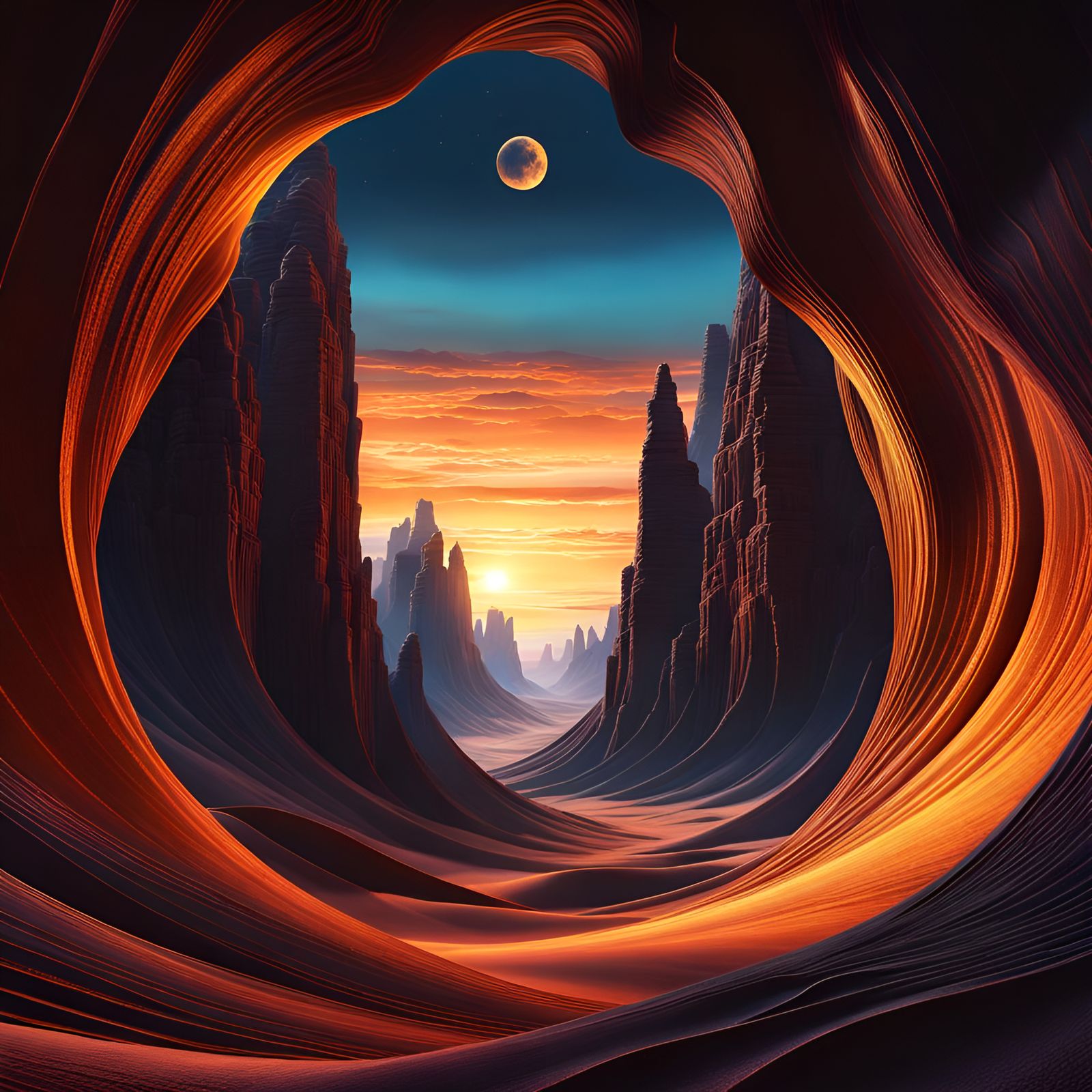 Escape from desert canyon  by @morr5750