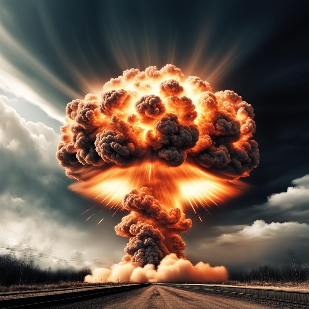 Extreme Nuclear Explosion - Ai Generated Artwork - Nightcafe Creator