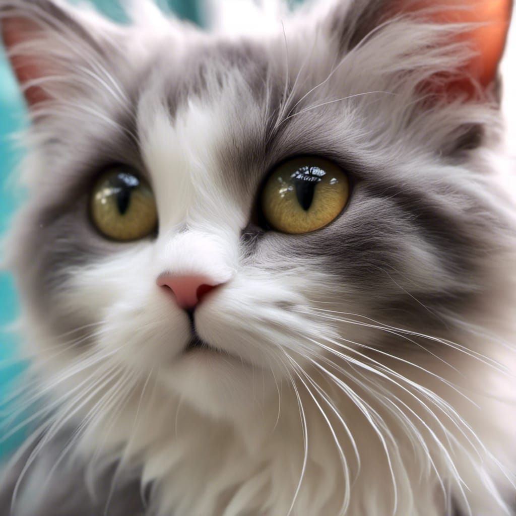 <lora:Chibi Love:1.0> Cute adorable closeup on a cat