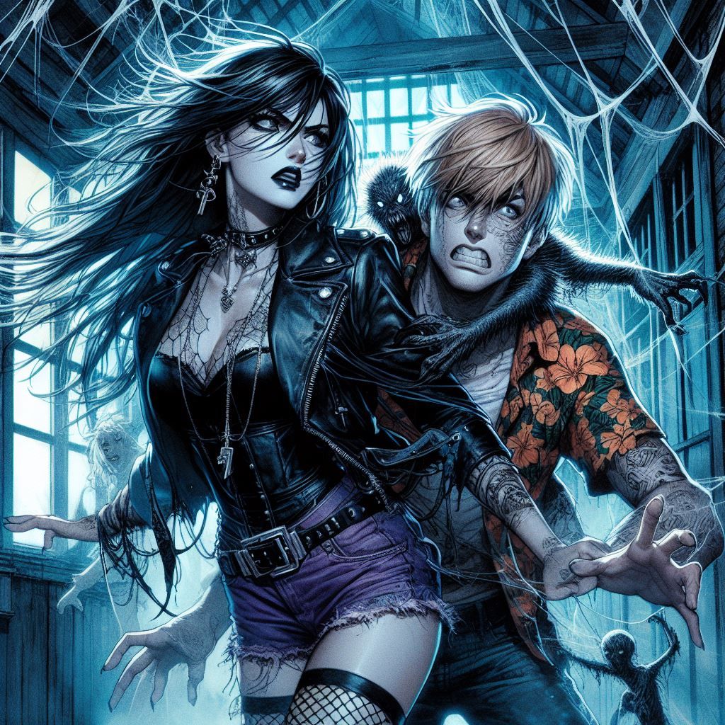 Surfer Dude has a Demonic Monkey on his Back