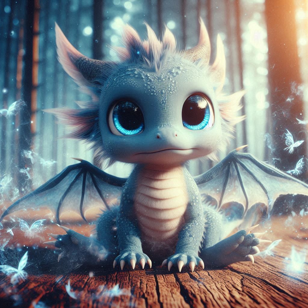 little sad dragon