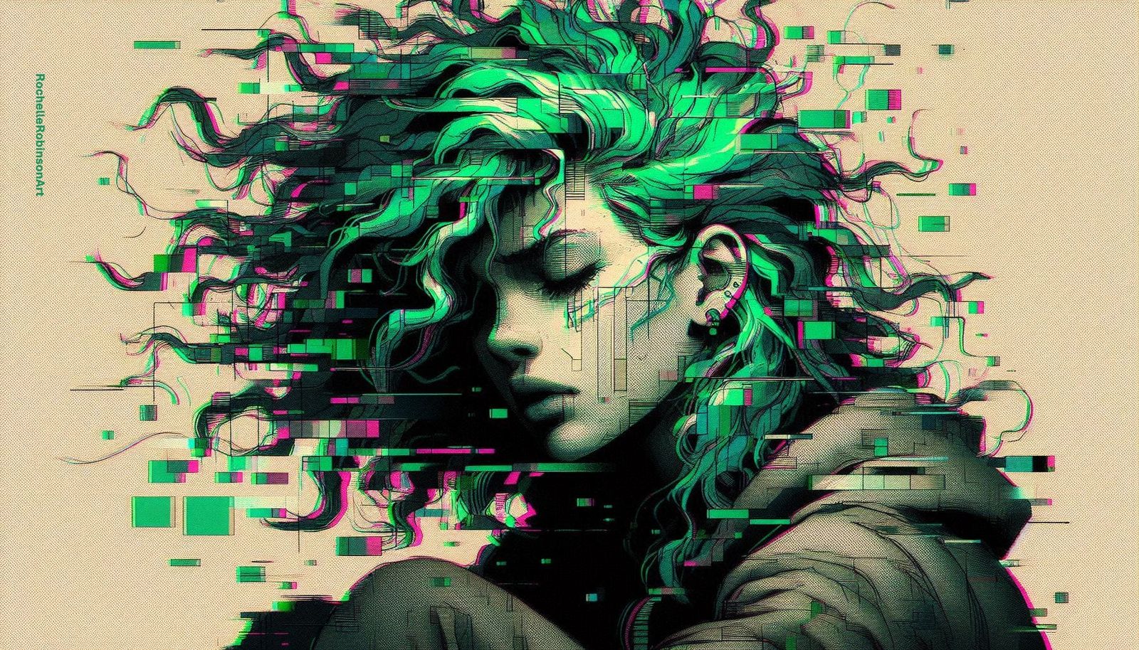Teen With Green Hair