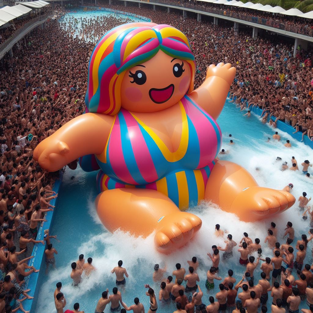 Inflatable woman