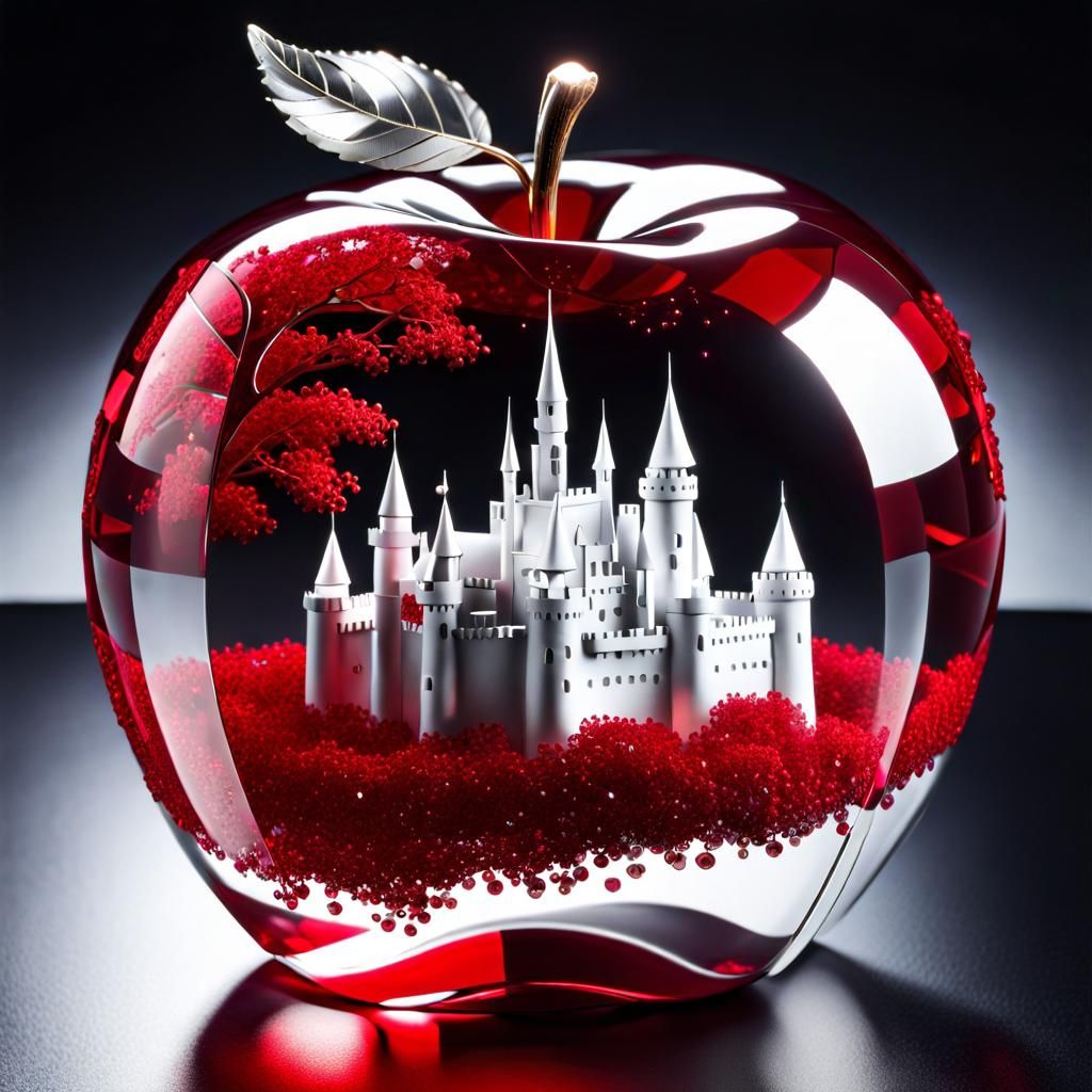 Snow White's Castle - AI Generated Artwork - NightCafe Creator