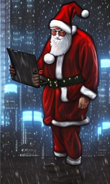 Cyberpunk Santa!