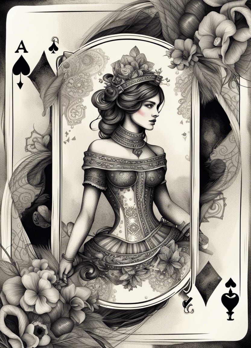 Queen of spades - AI Generated Artwork - NightCafe Creator