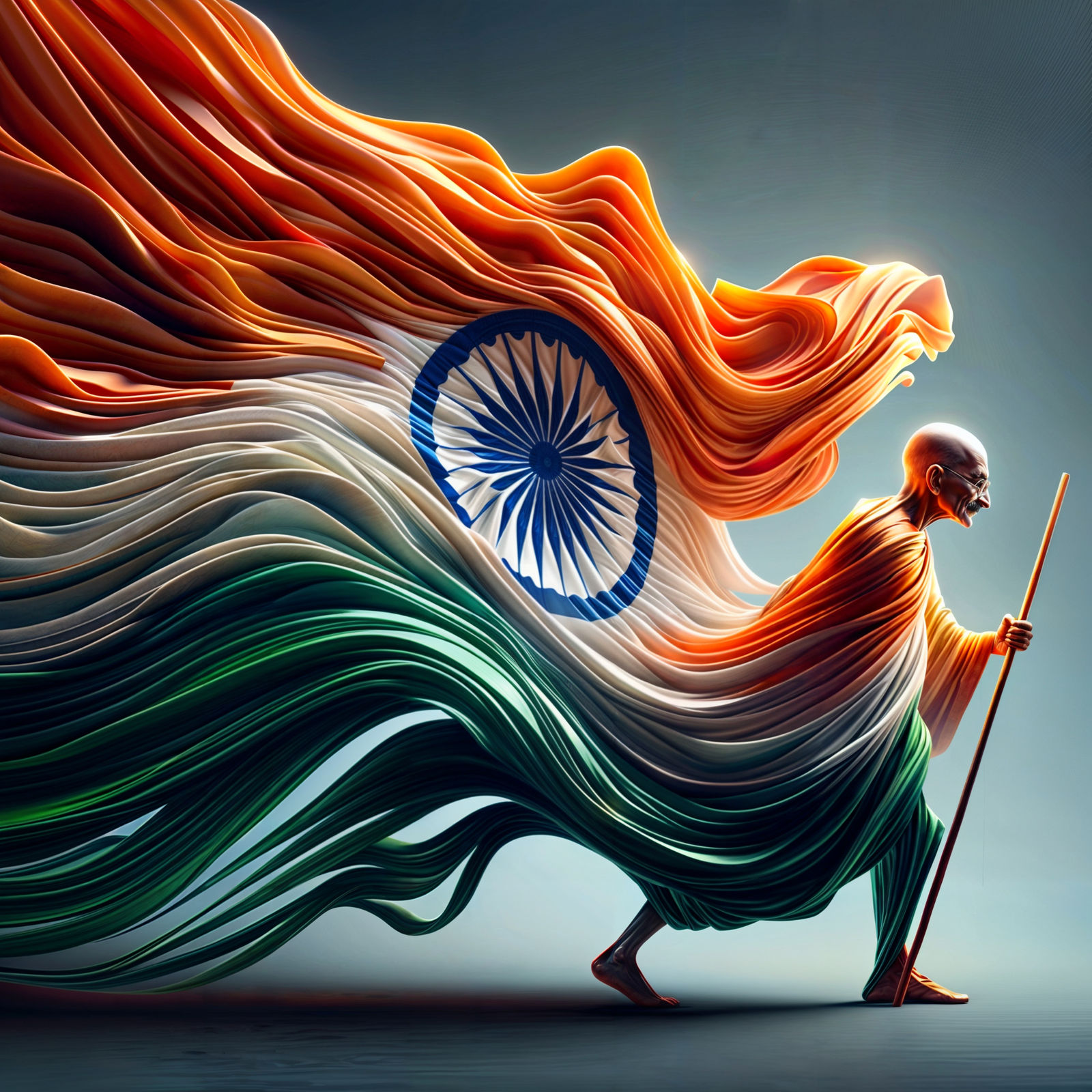 "Mahathma 🇮🇳 Gandhi!"