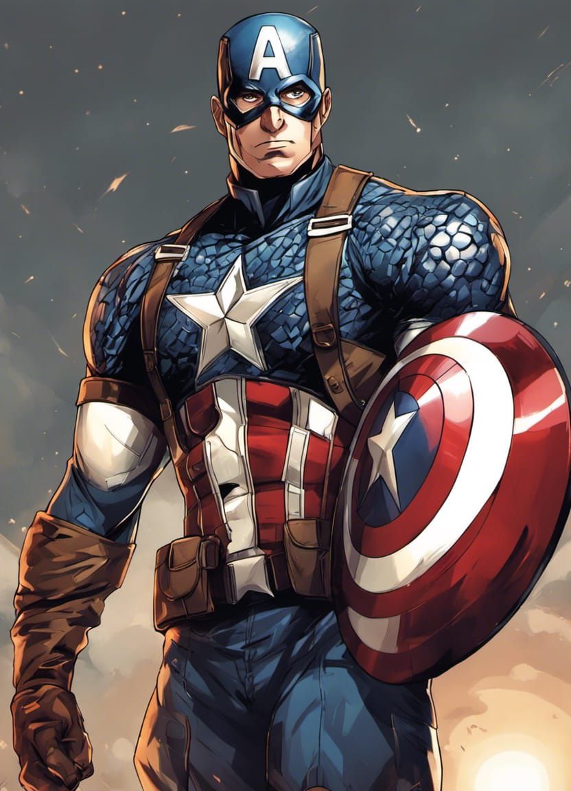 Captain America - AI Generated Artwork - NightCafe Creator