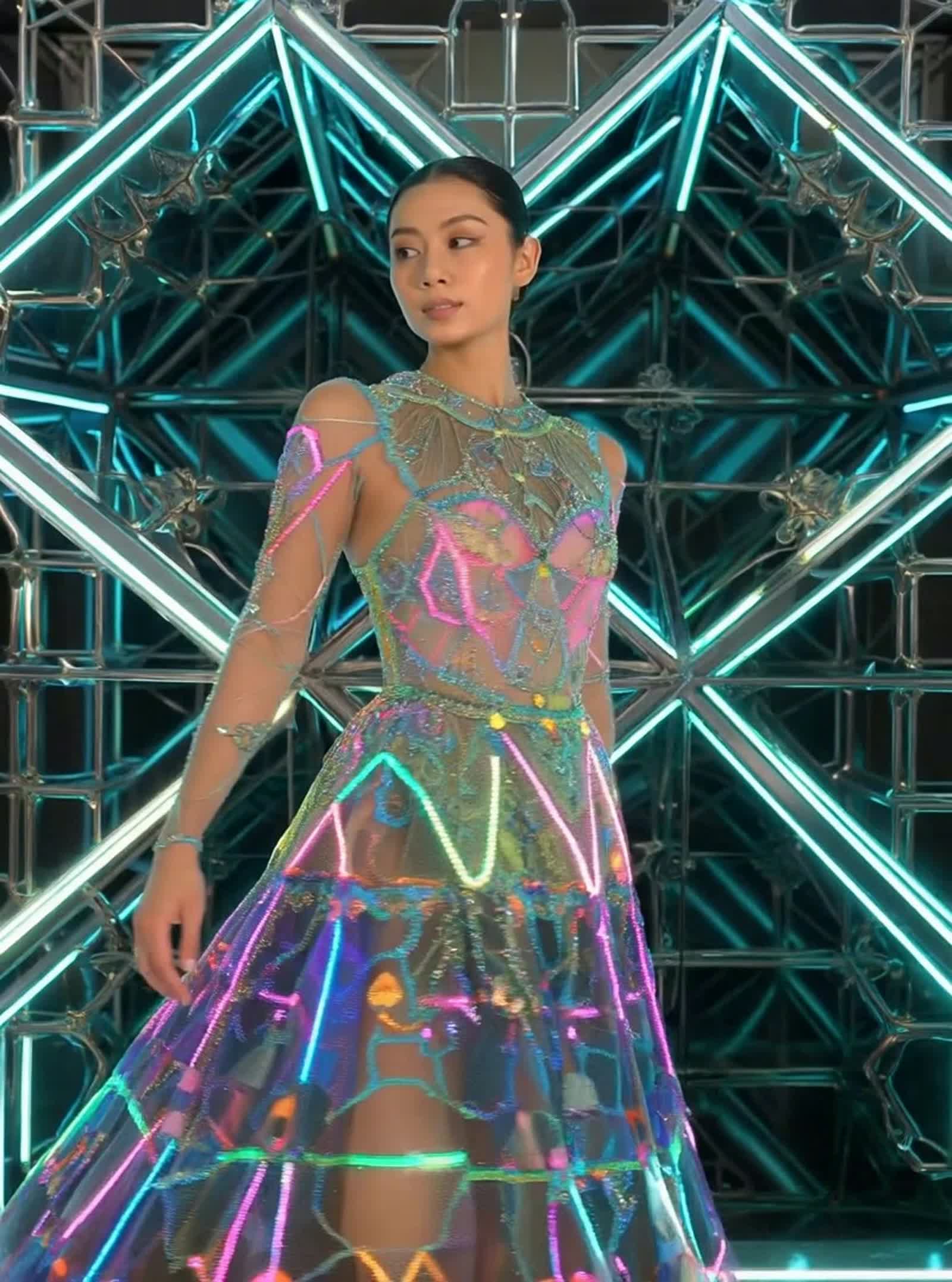 Dancing in a Neon Matrix