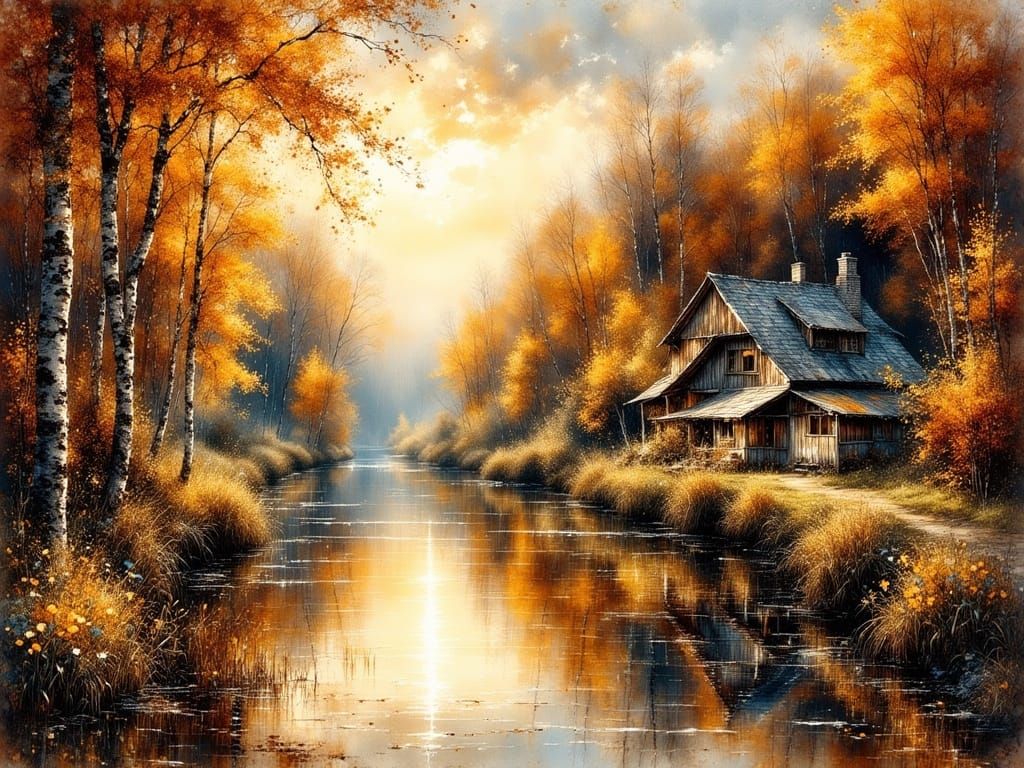 Golden Reflection  by @AlfredaH