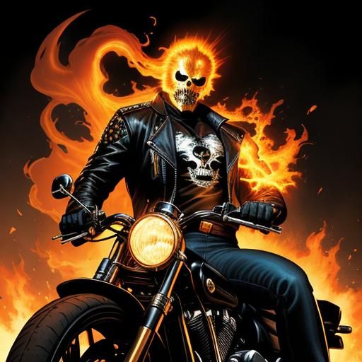 Ghost Rider - AI Generated Artwork - NightCafe Creator