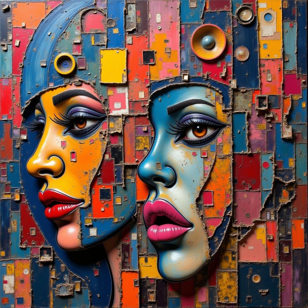 <lora:kak-strangecollage:1.0>collage, faces