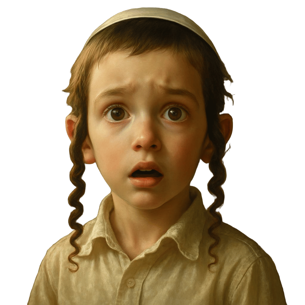 Orthodox Jewish Boy Portrait in Hyperdetailed Style