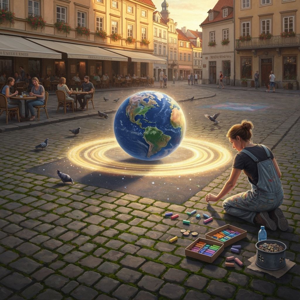 The Chalk Artist's Cosmic Vision