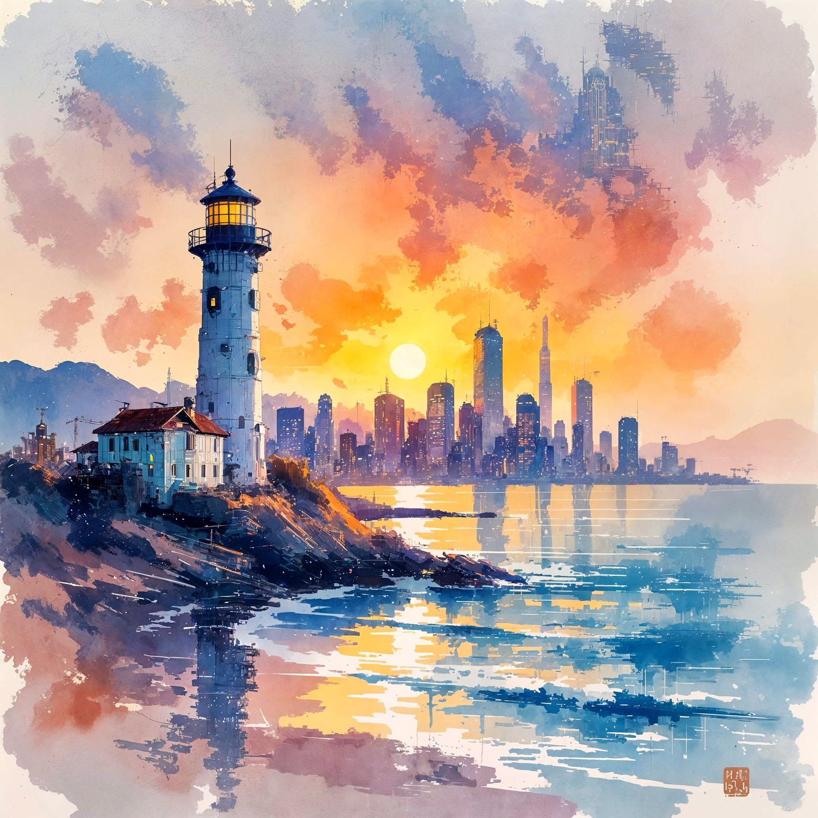 Lighthouse   by @1cheesepuff