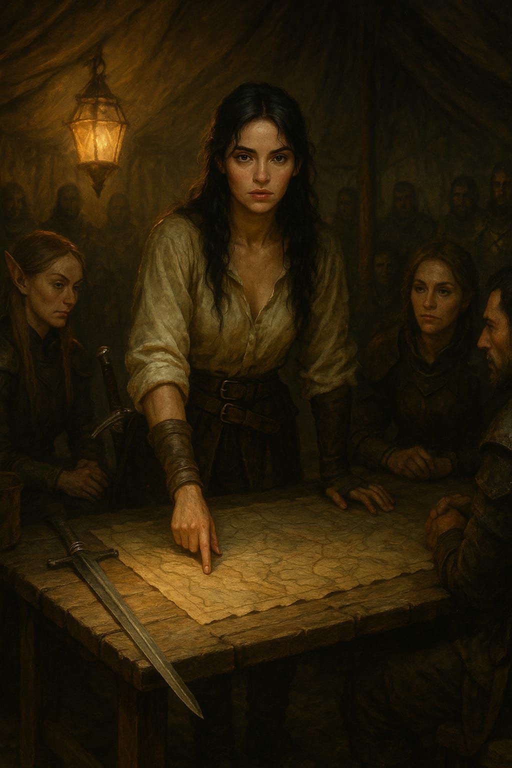 The War Council! - novel scene