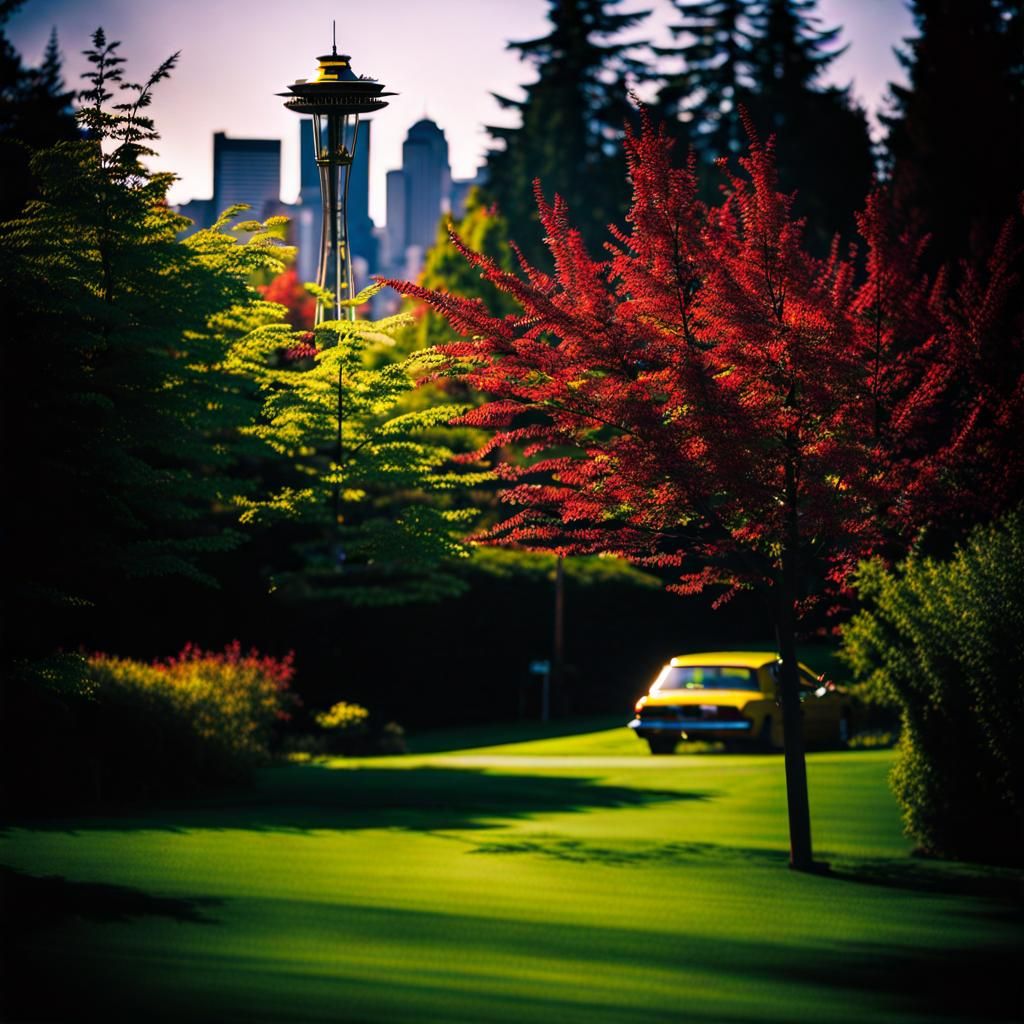 90s seattle scene Lensbaby Velvet 56, isolated color, HDR, D...