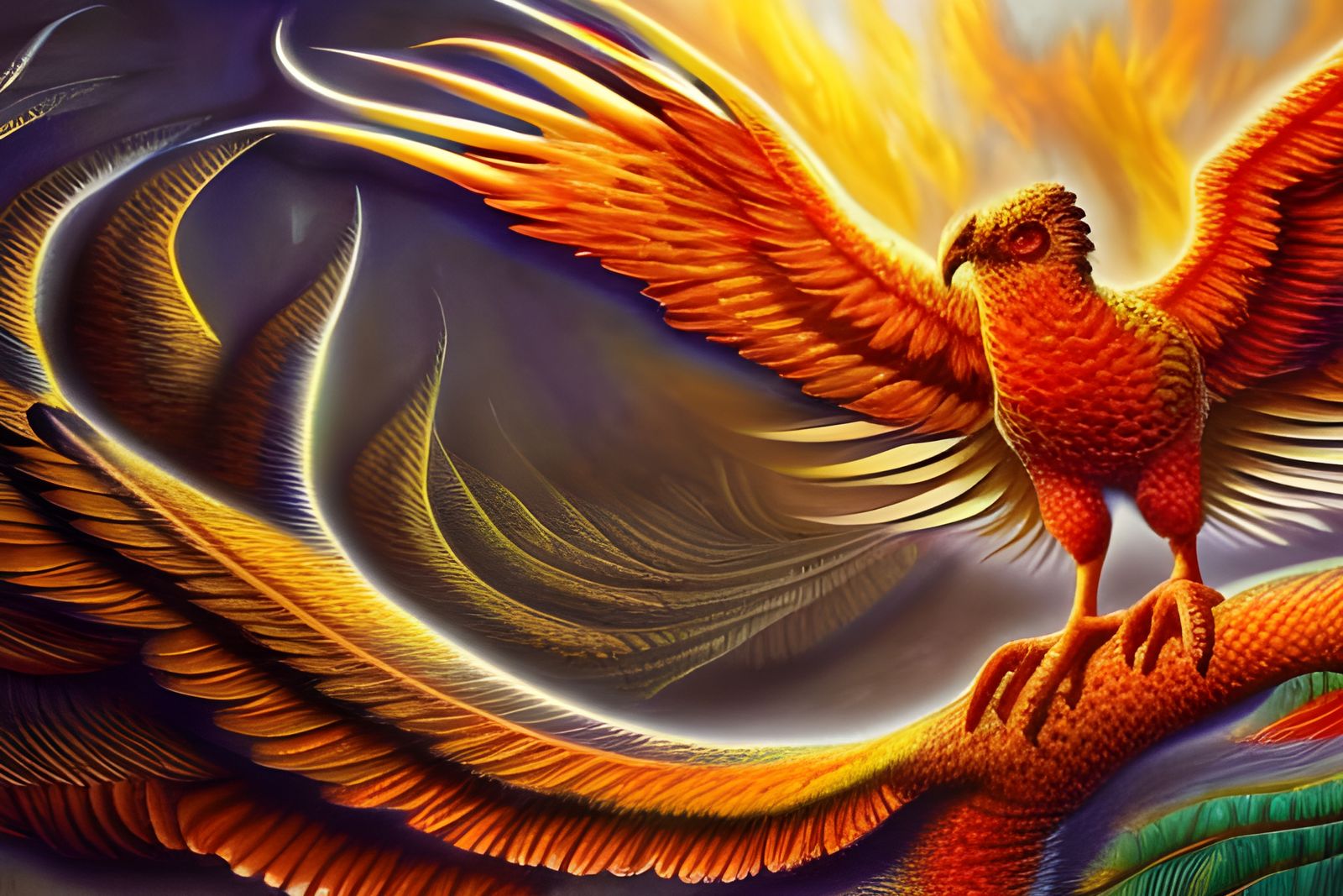 Mythical Phoenix Bird