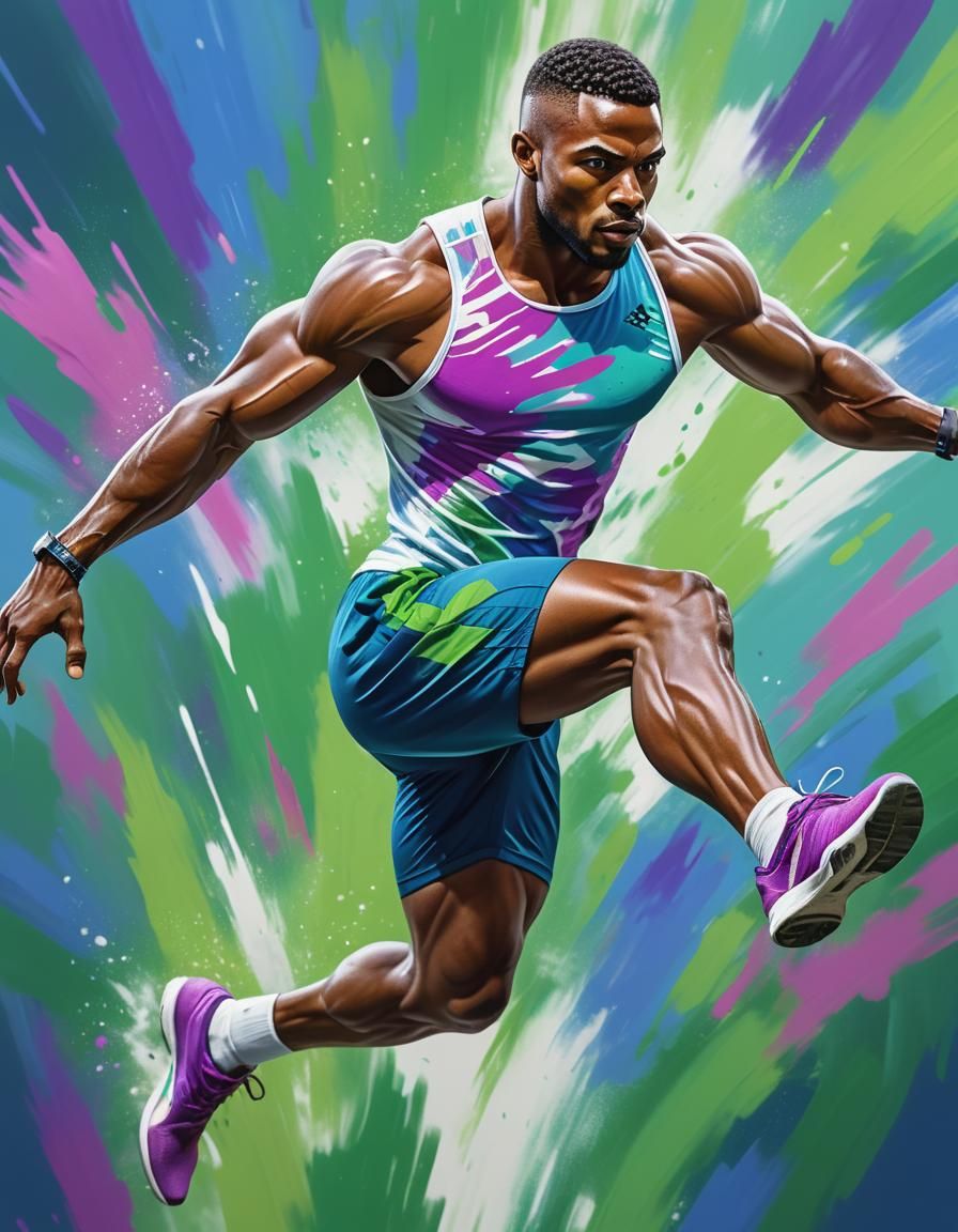 Long jump  by @Issacreator1965