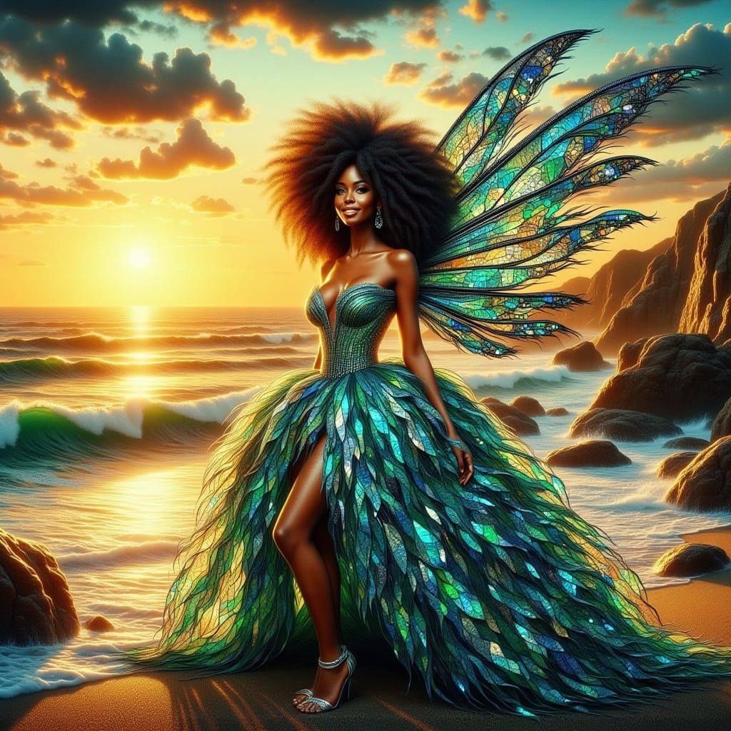 <lora:WINGS IN BEAUTY:1.0> <lora:MOSAIC IN BEAUTY:1.0> Beautiful mosaic wings, elegance, jaw dropping scene, sinister, teal silver yellow,, ...