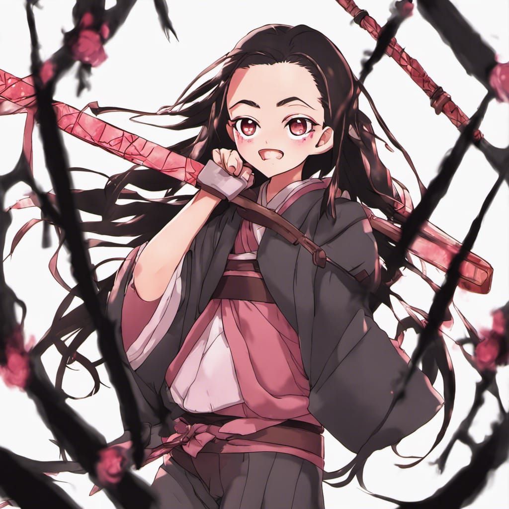 cute demon slayer nezuko from demon slayer - AI Generated Artwork -  NightCafe Creator