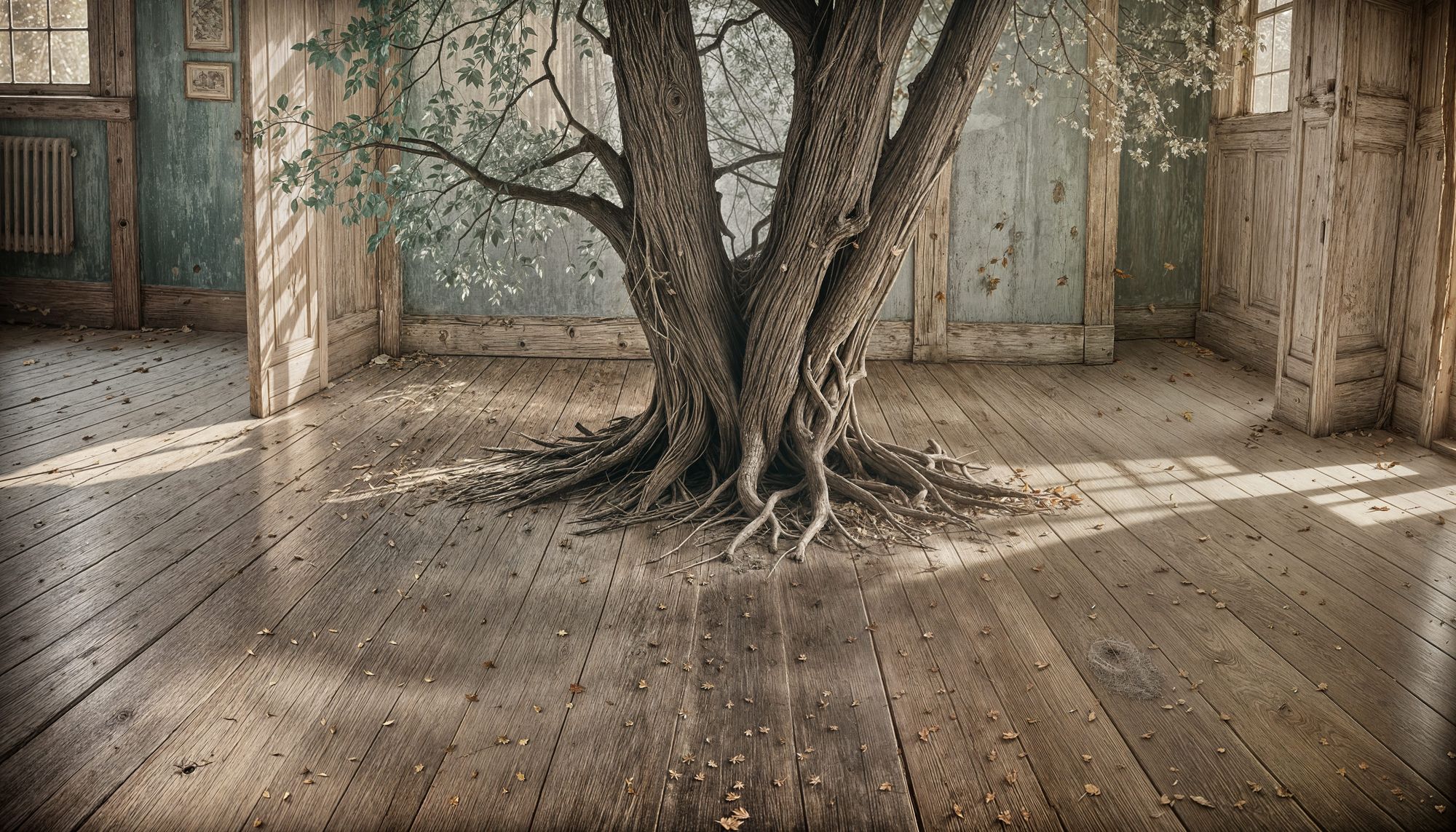 Antique Portrait of an Autumn Tree