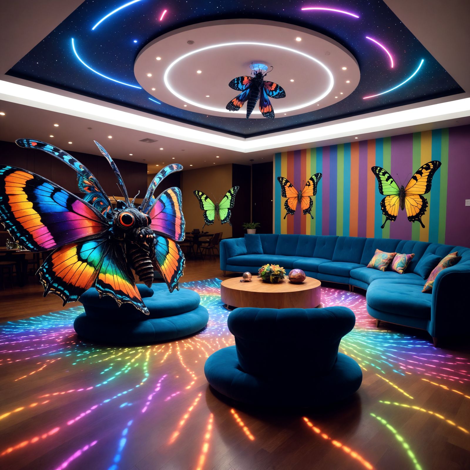 <lora:Fluffy Fairy Moths:1.0> The Mothran leader speaks gest...