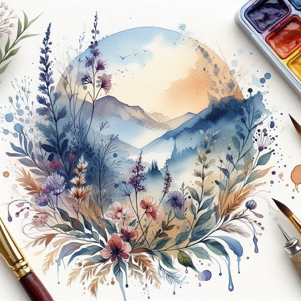 Mountain Flower Sketch