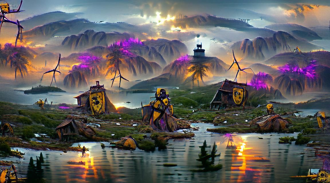 Island with a lot of trees a masterpiece, 8k resolution, dark fantasy concept art, by Greg Rutkowski, dynamic lighting, ...