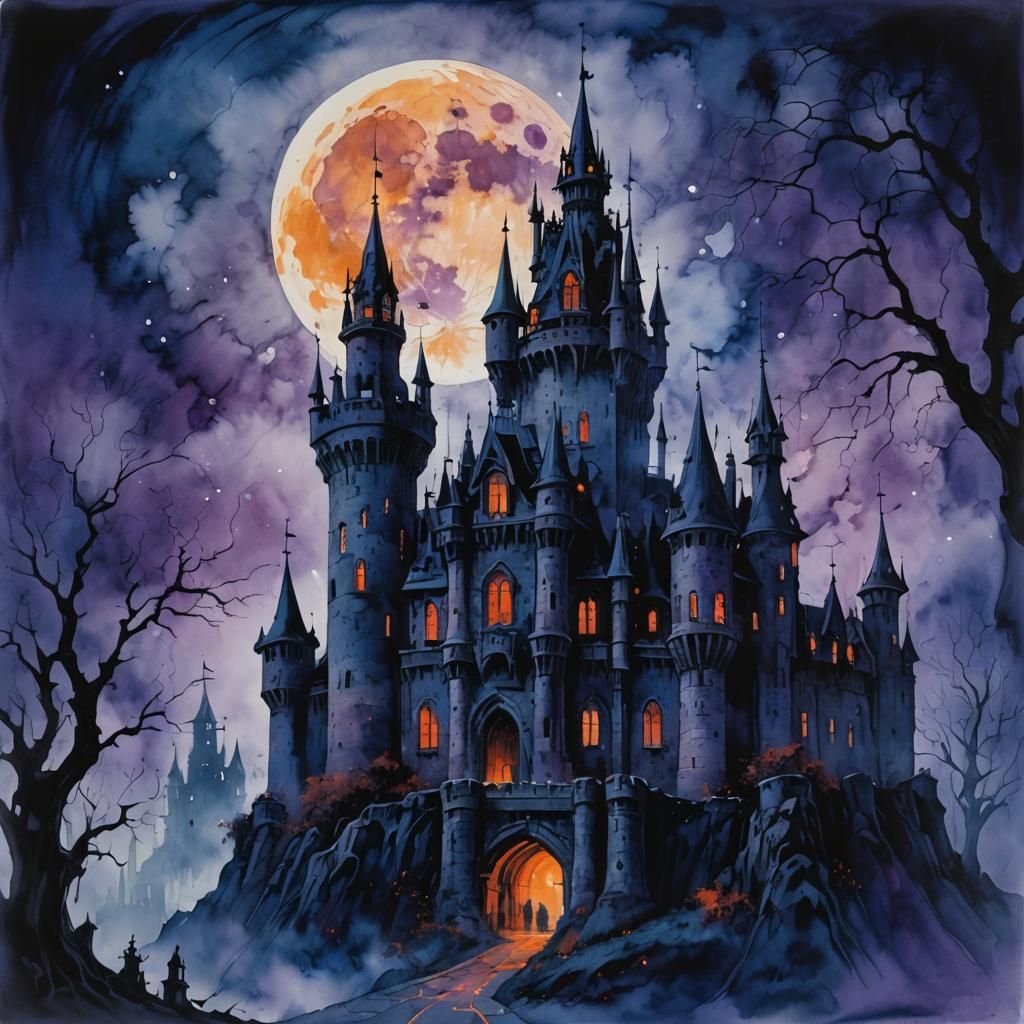 Halloween Castle  by @MsJak2u