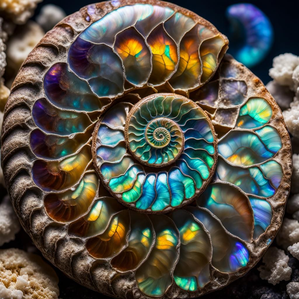 Ammonite fossil  by @Daleone