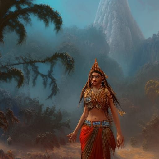 Elona Ndrecaj indian look