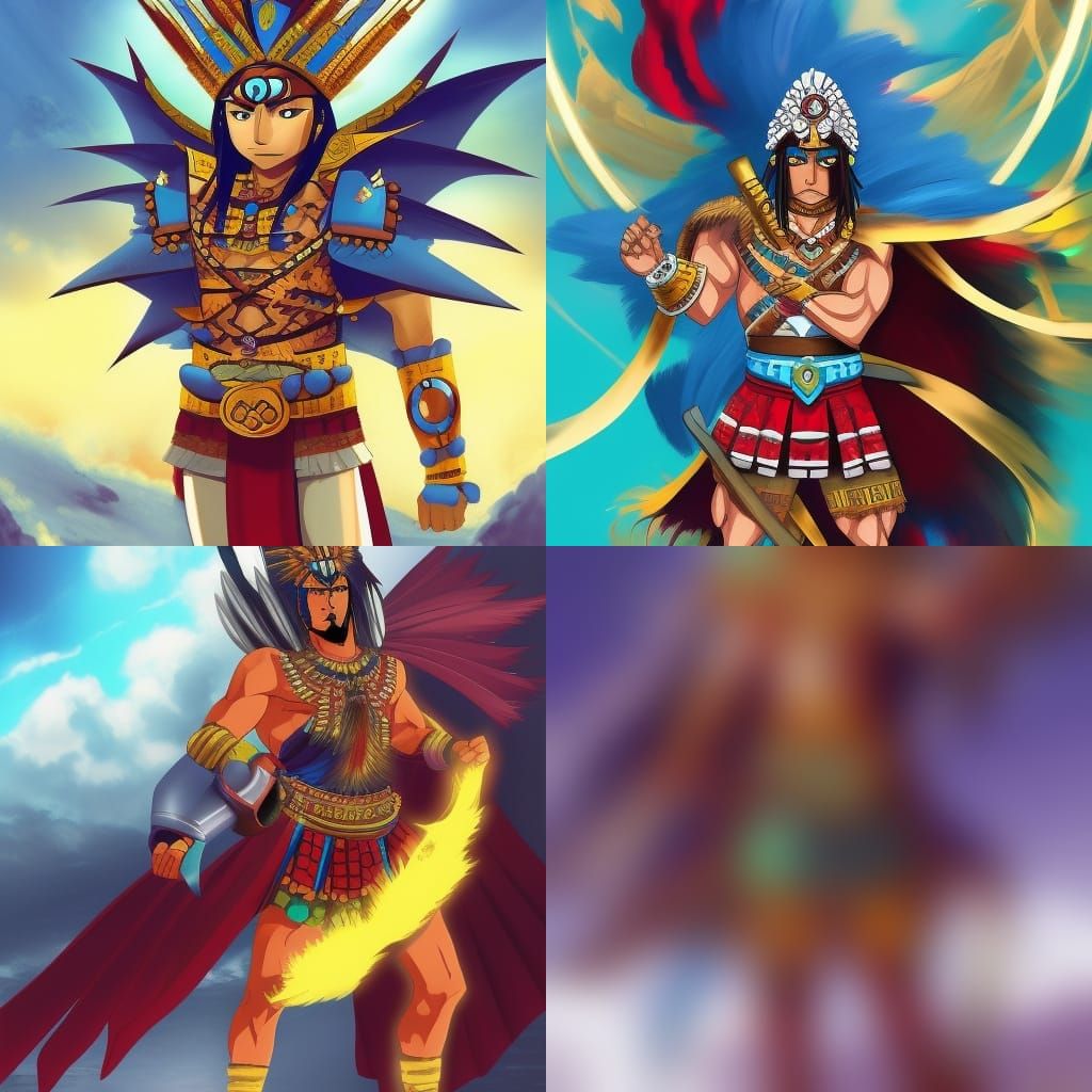 The Art Showcase | Character design, Anime character design, Aztec warrior