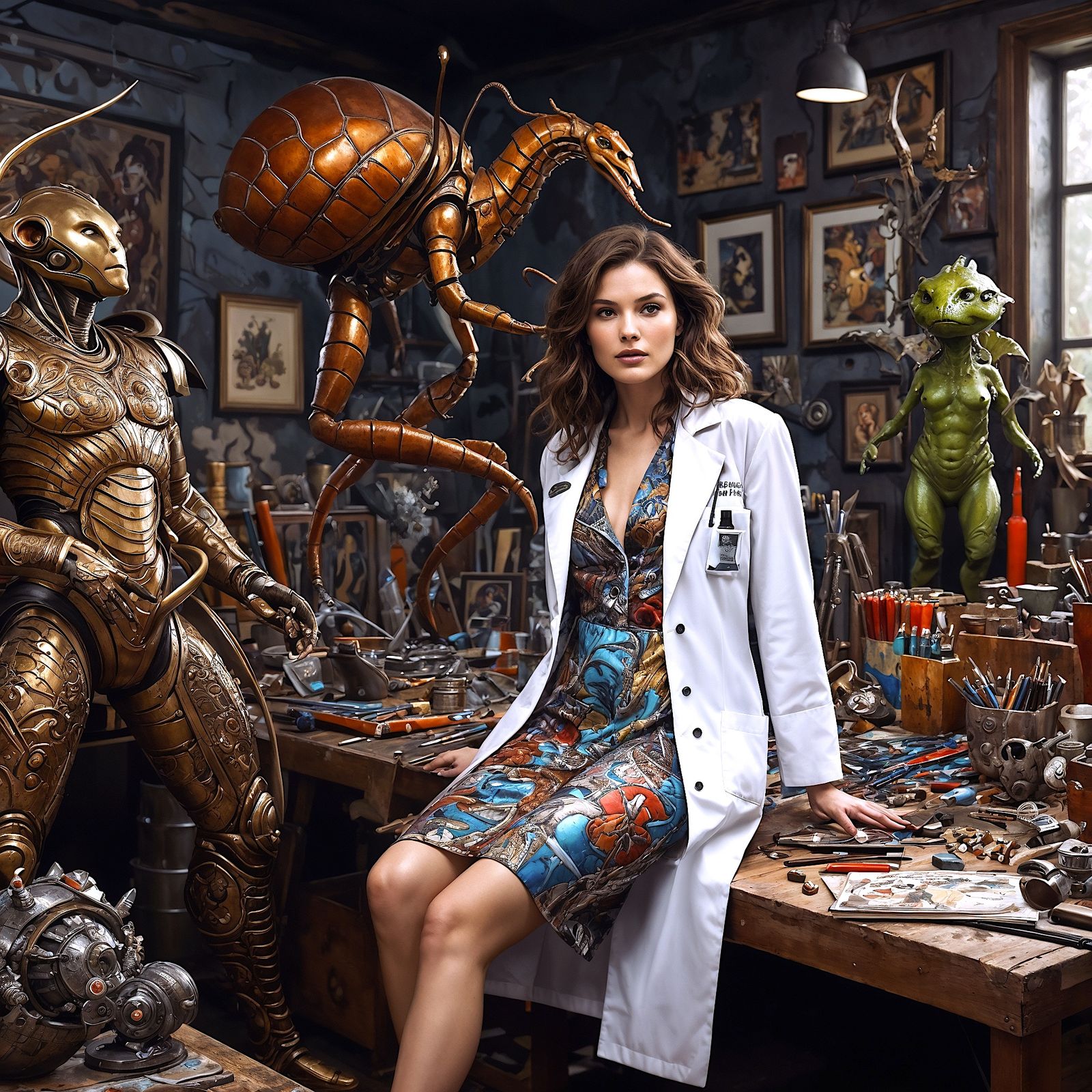 The artist in her atelier - Bizarre Variations #12