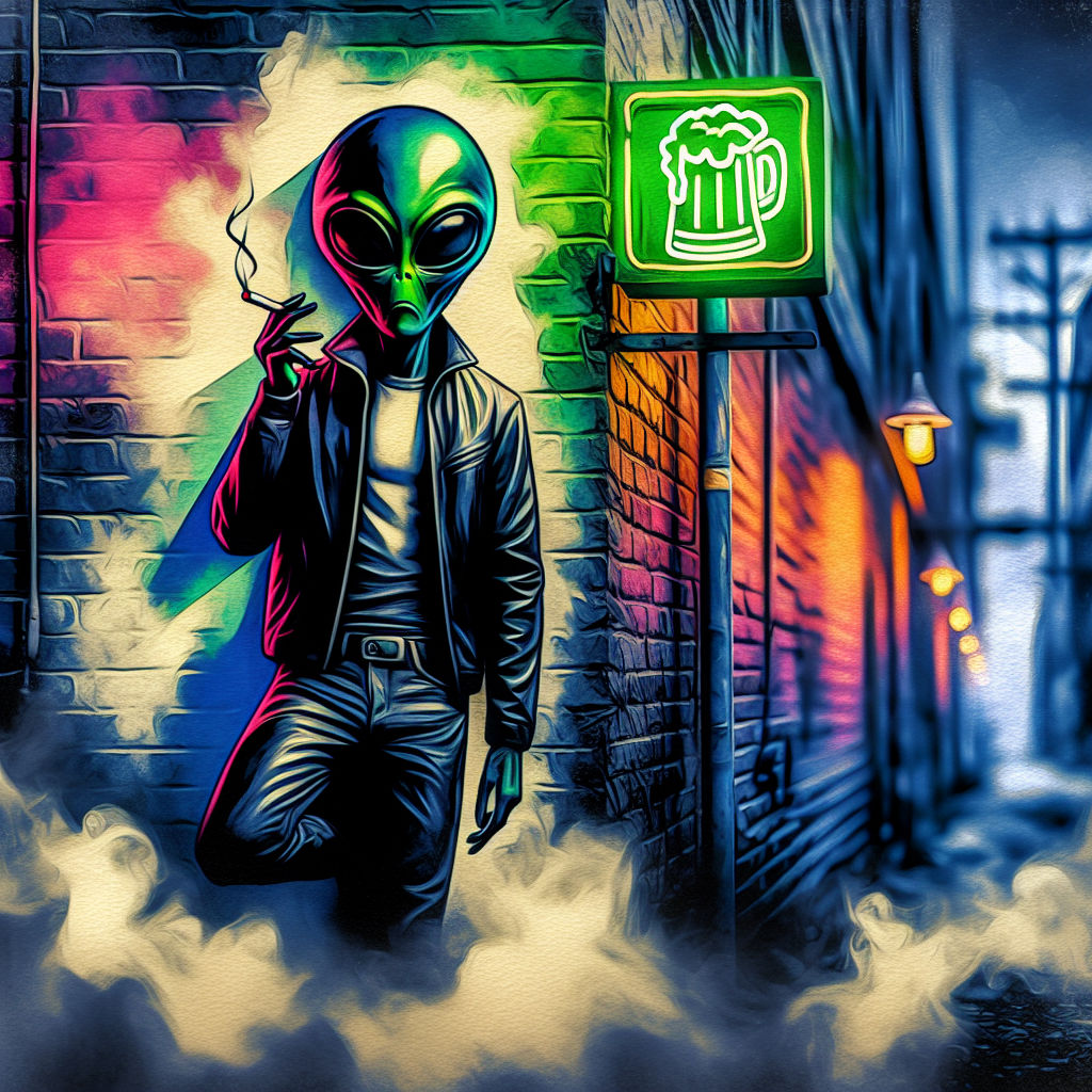 Smoke break  by @Jenny Bo Benny
