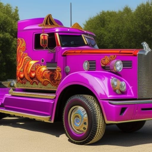 Truck's Head Pin-Up - #16