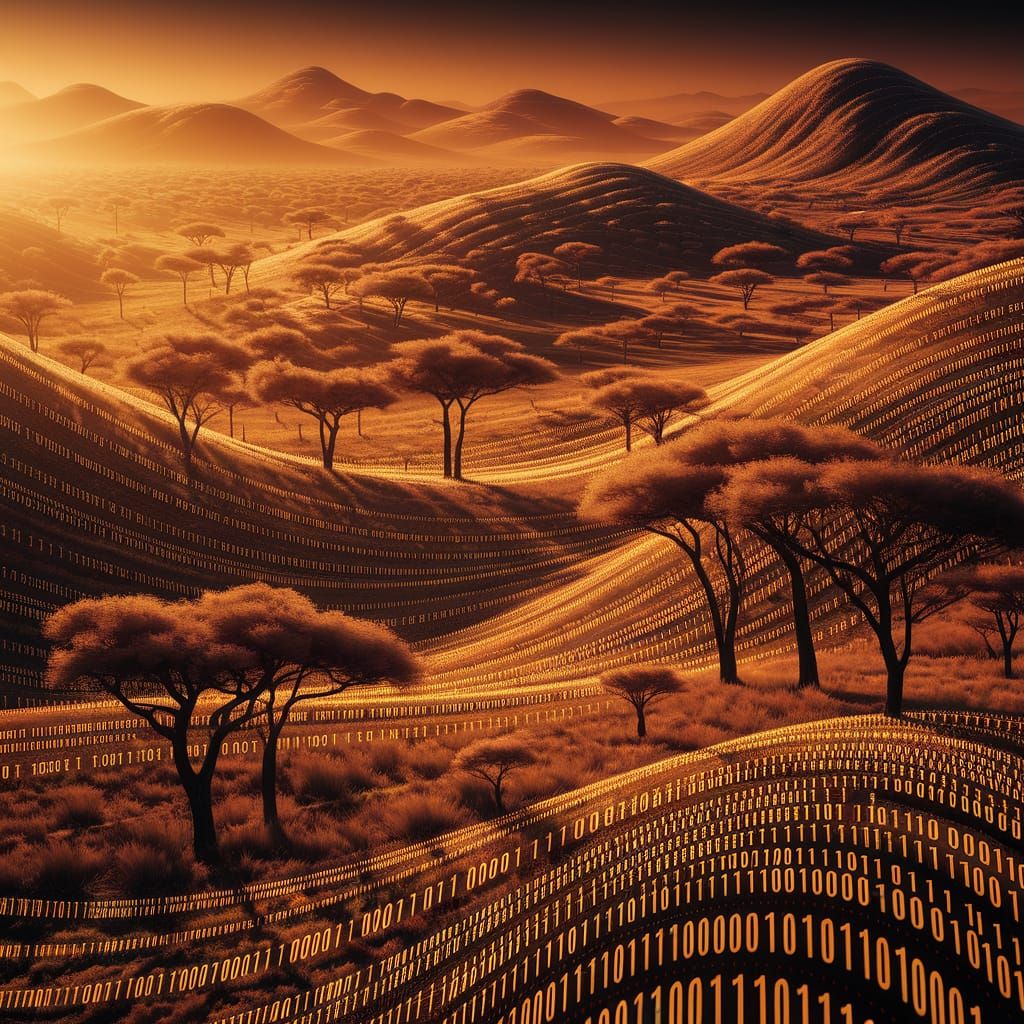 AFRICAN LANDSCAPE (with code)  by @KILLJOY KATE