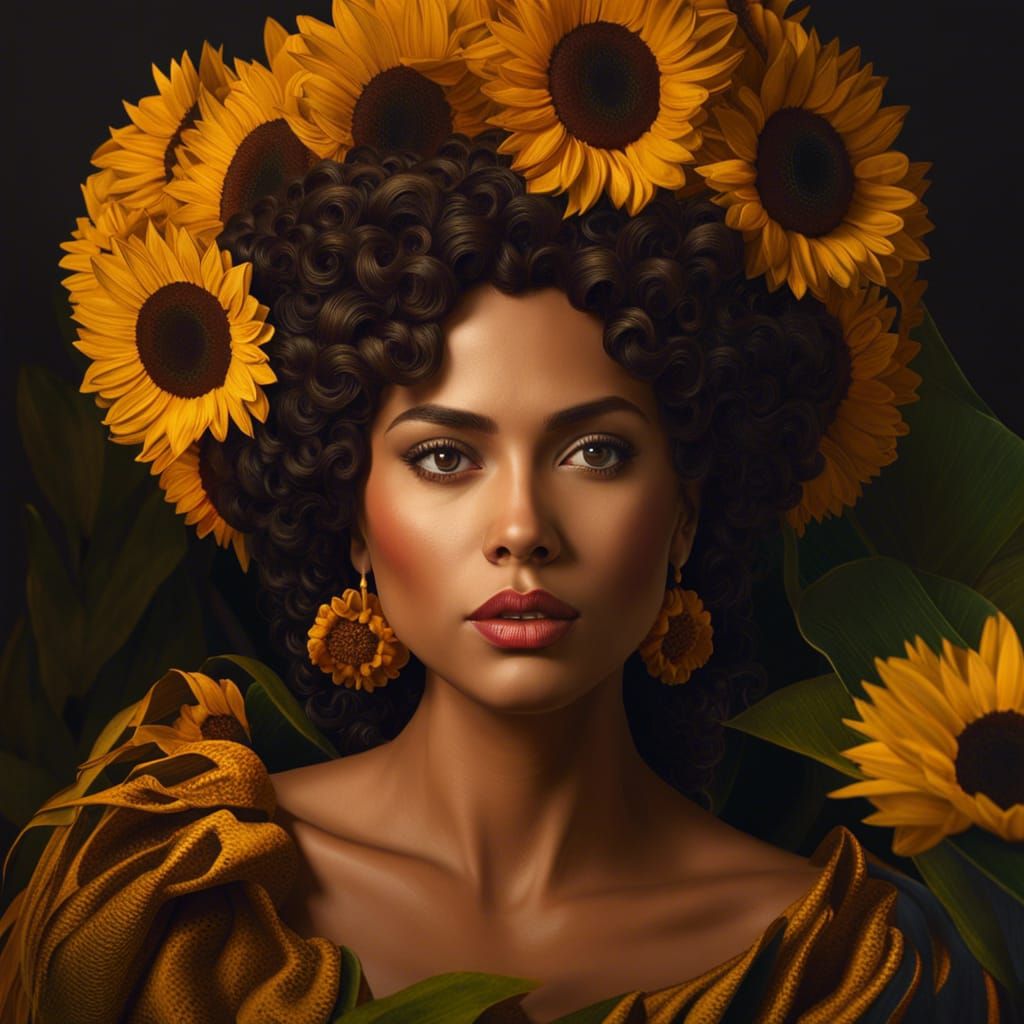 Sunflower Boss - AI Generated Artwork - NightCafe Creator