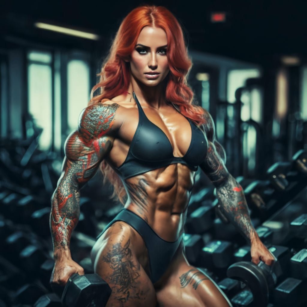 Getting ready for a workout.