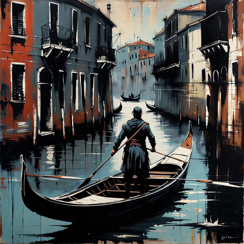 Gondola paddler