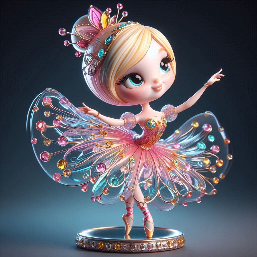 Enameled Glass Figurine